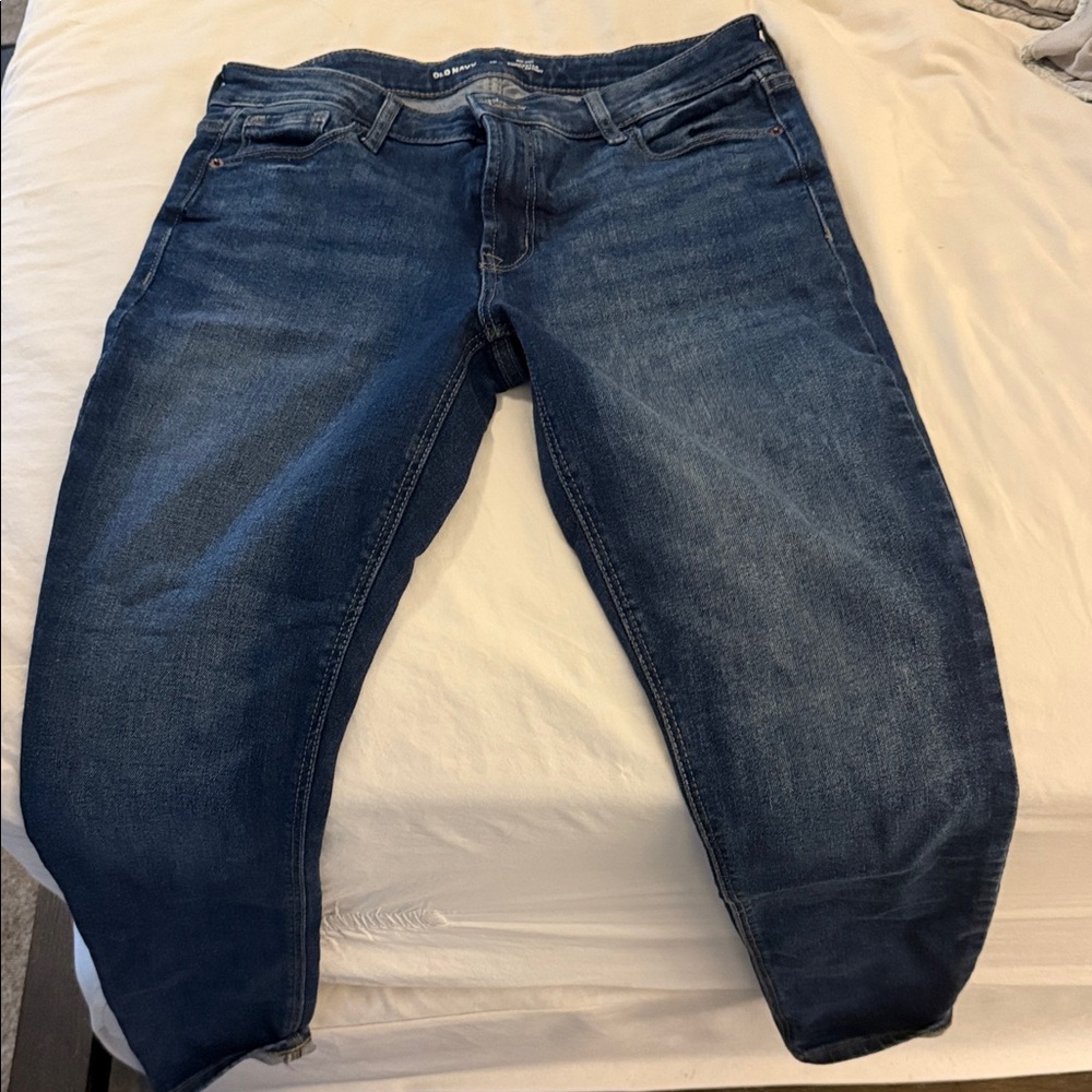 Old Navy Women's Skinny Jeans - Dark Blue